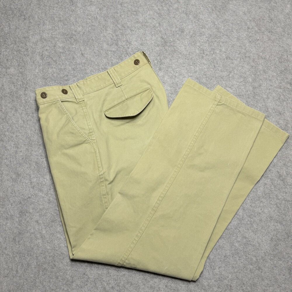 Vintage Filson Style 79 Safari Cloth Field Pants Men's 36 Khaki Made in USA